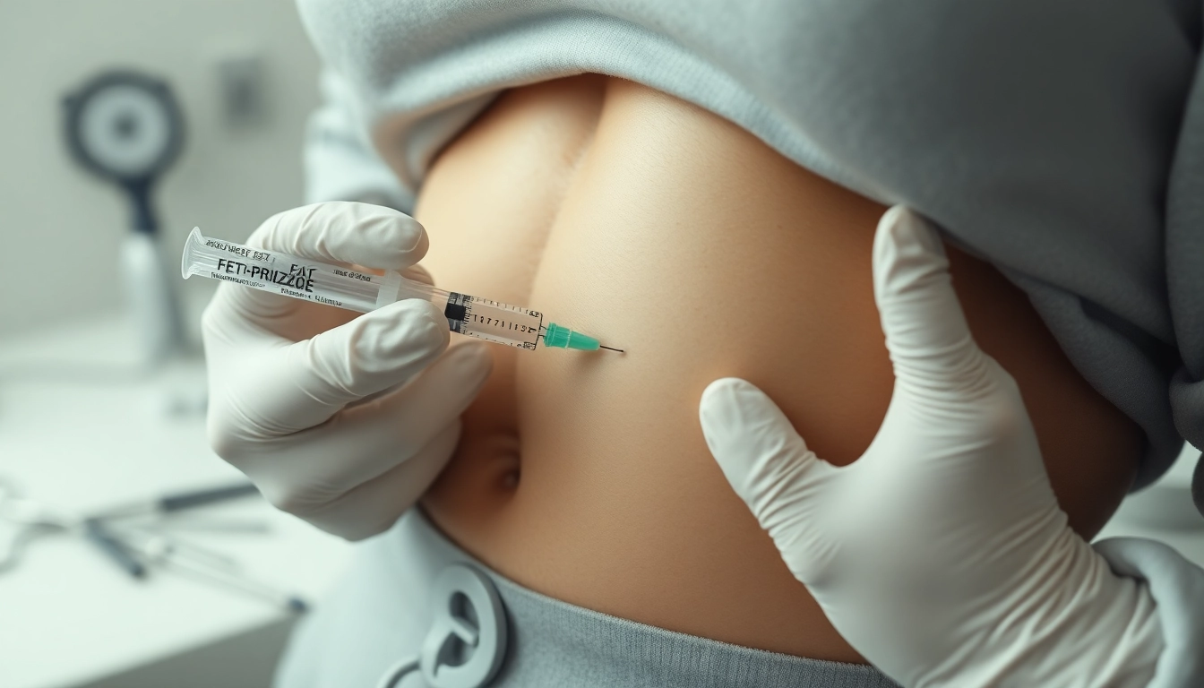 Professional administering Fettwegspritze Zürich to reduce stubborn fat deposits effectively and safely.