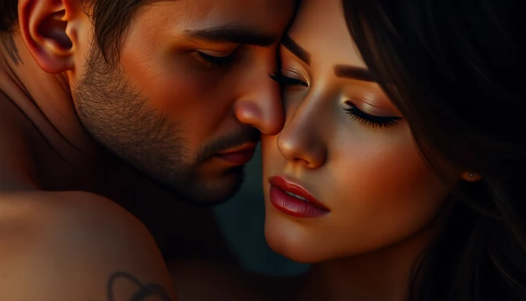 Detailed description of a hyperrealistic NSFW AI art generator creating an immersive, emotionally expressive adult scene with lifelike textures and lighting for screen reader clarity.