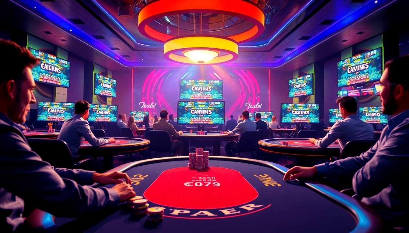 Illustration of Pokerbros clubs showing multiple players enjoying online poker action on screens with chips and cards, emphasizing social and competitive aspects of Pokerbros clubs.