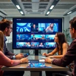 Professional content creators reviewing Social Platform News updates for strategic growth and