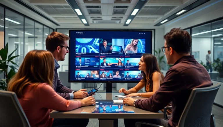 Professional content creators reviewing Social Platform News updates for strategic growth and