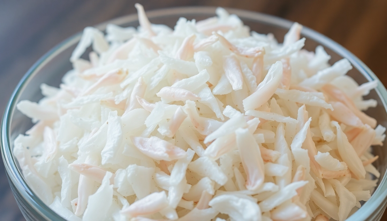 Premium dehydrated white onion flakes displayed in a bowl for culinary use, emphasizing quality